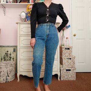 Vintage 90s High Waisted Tapered Mom Denim Jeans